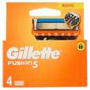 Gillette Lamette Rasoi Uomo Fusion5 per Rasoio a 5 Lame, Confezione da 4 Lamette Barba